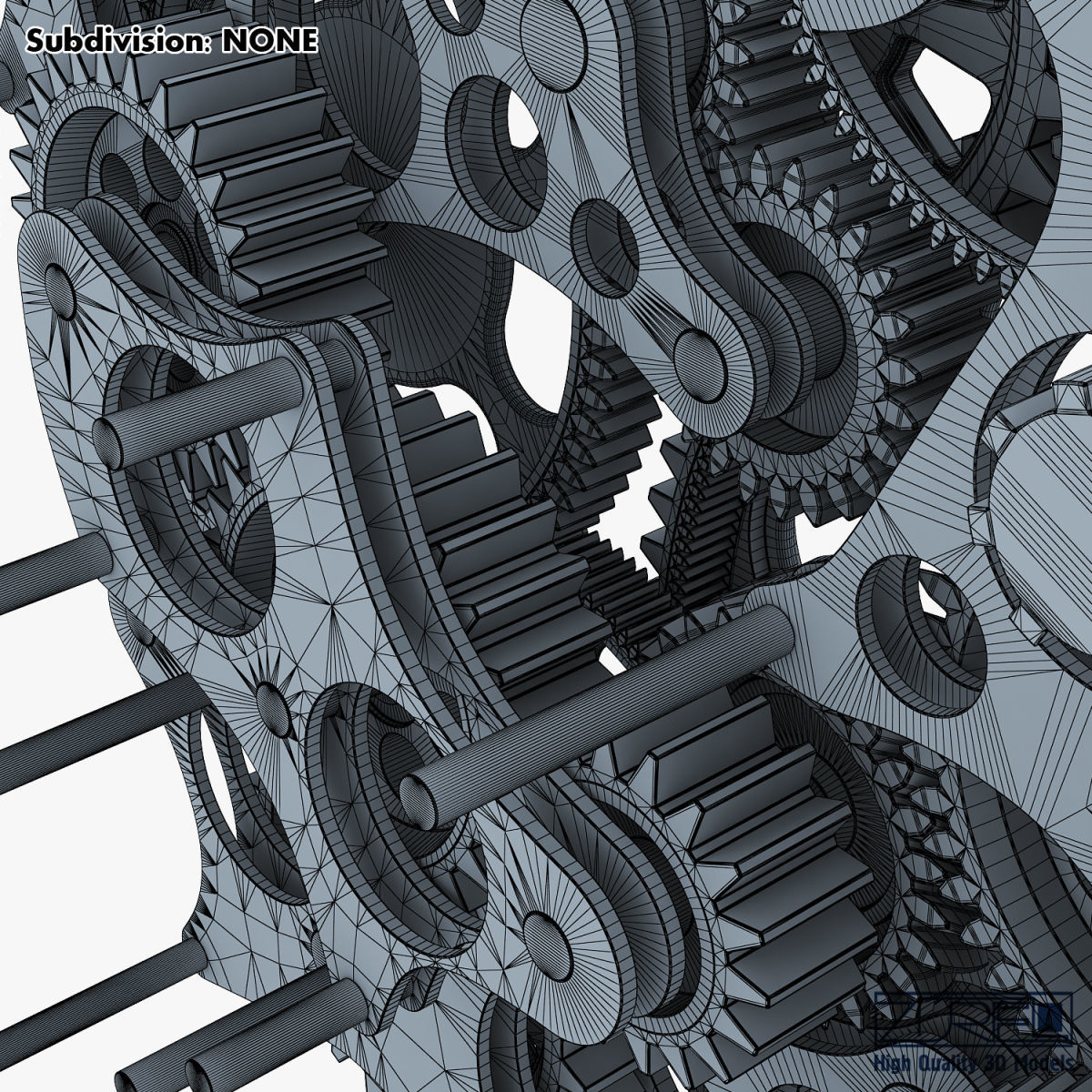 Gear mechanism v 1 3D model_53