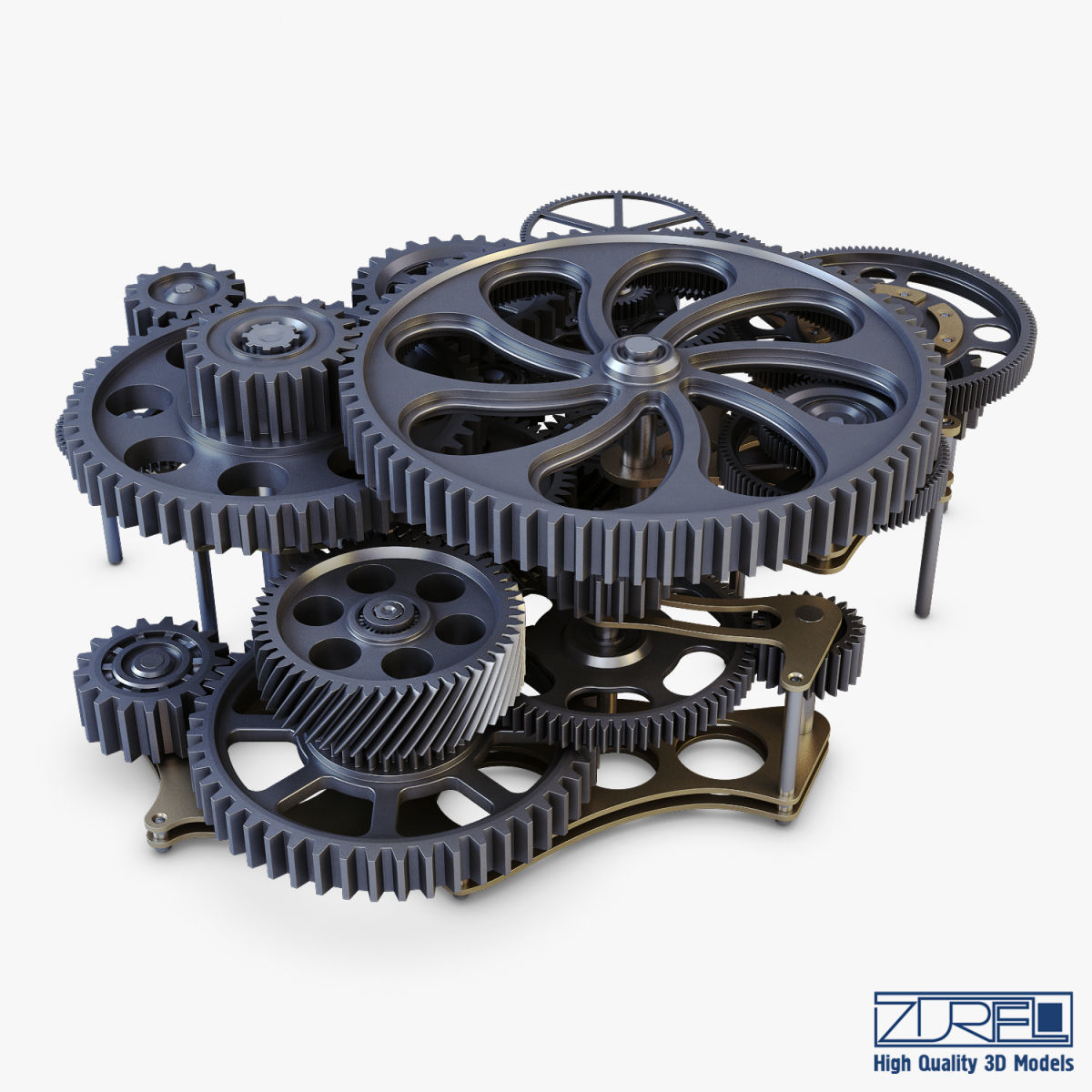 Gear mechanism v 1 3D model_12