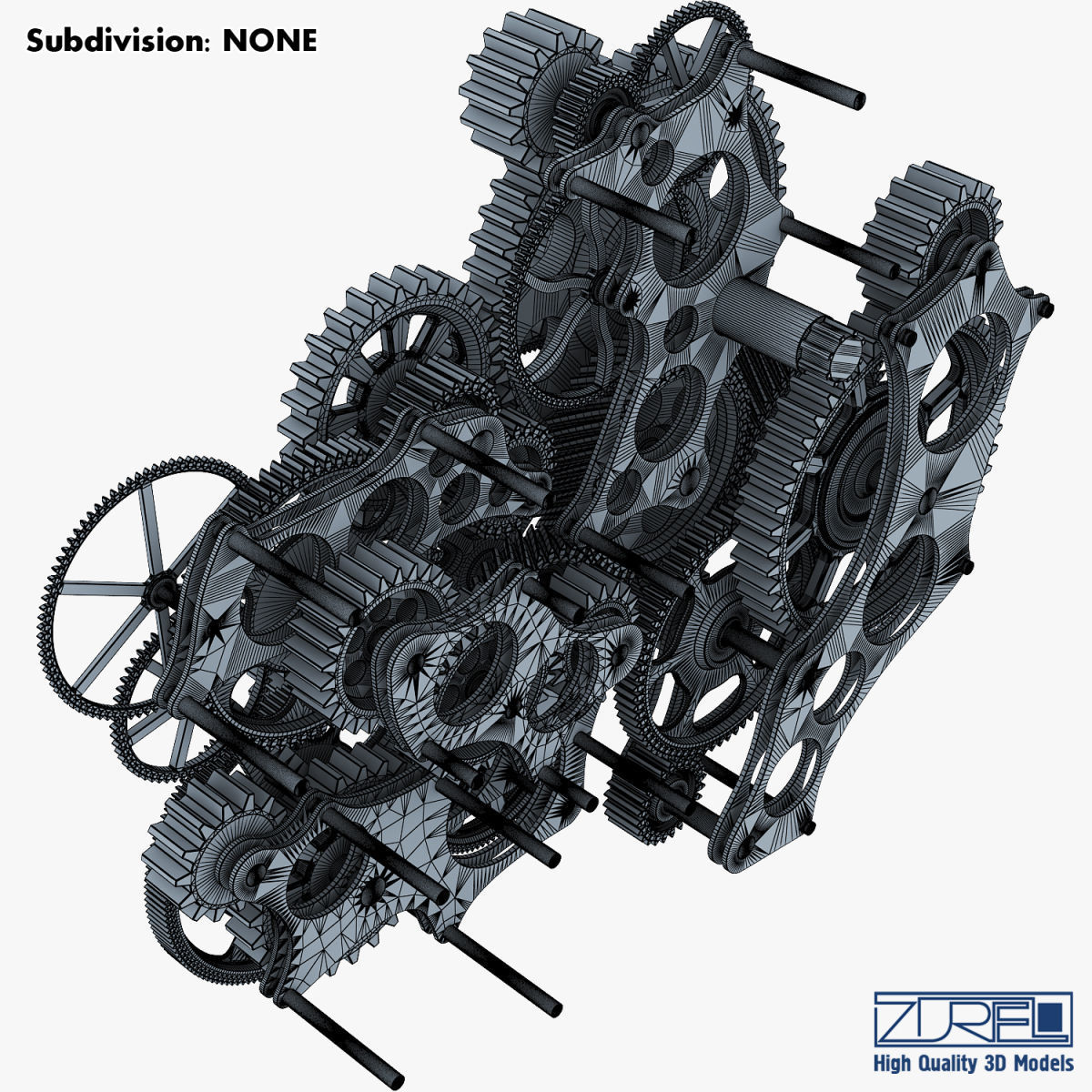 Gear mechanism v 1 3D model_28