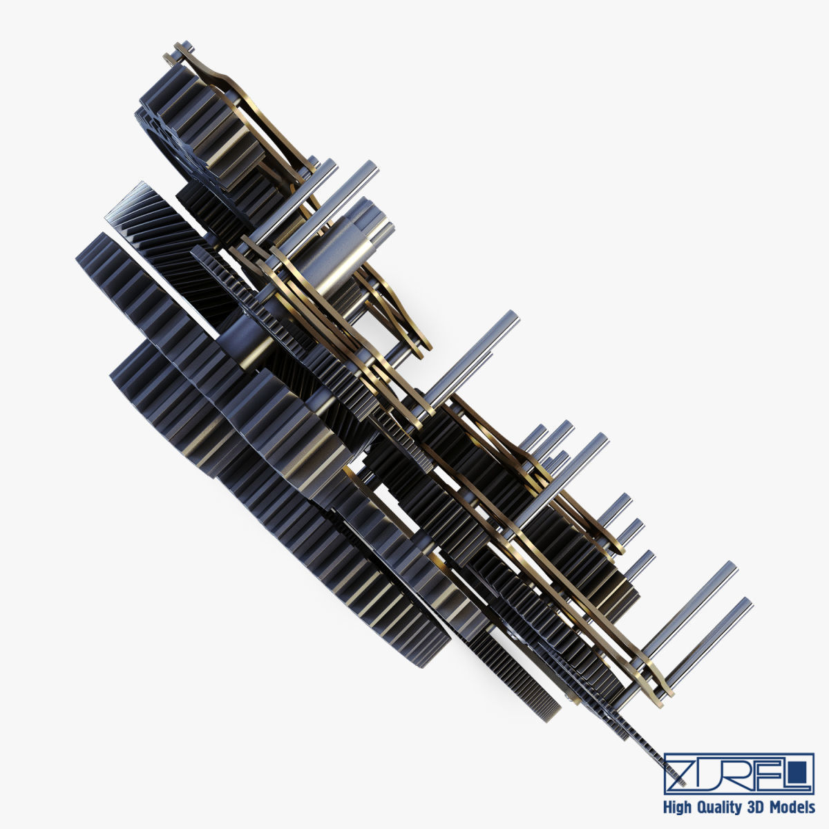 Gear mechanism v 1 3D model_11