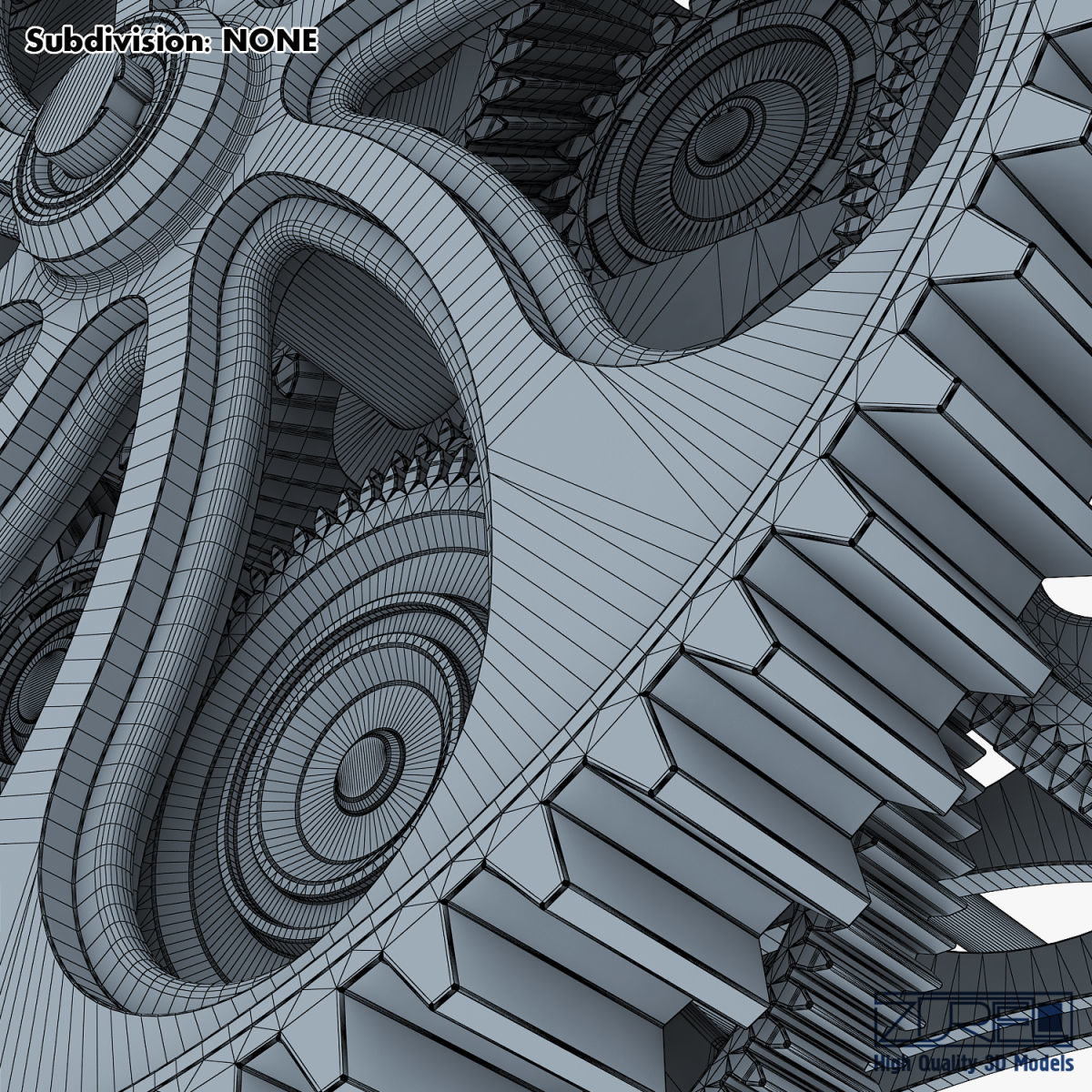 Gear mechanism v 1 3D model_42