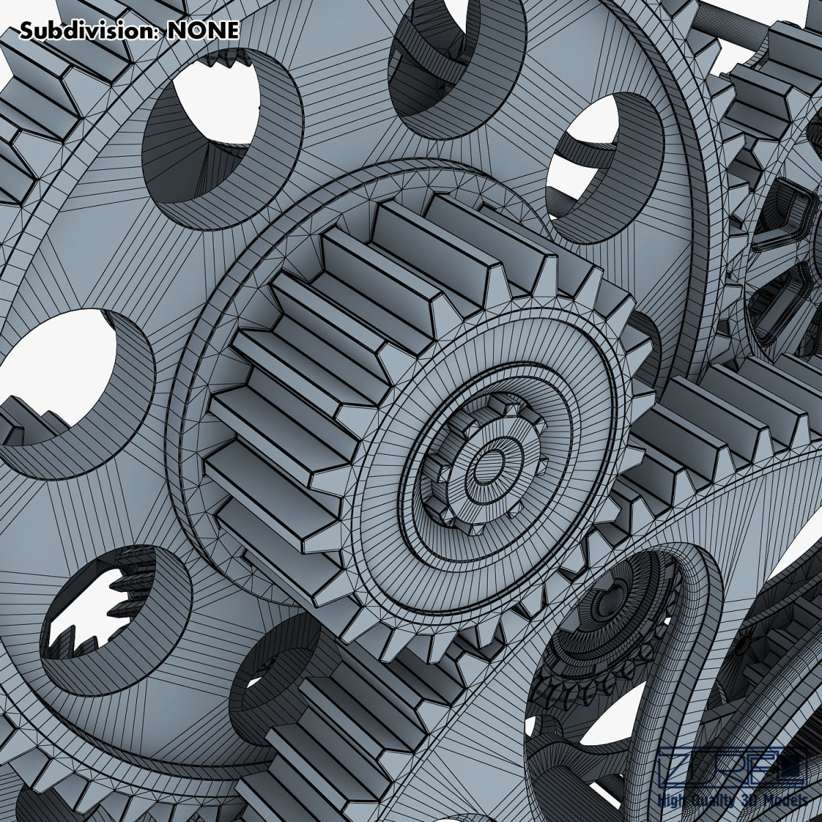 Gear mechanism v 1 3D model_40