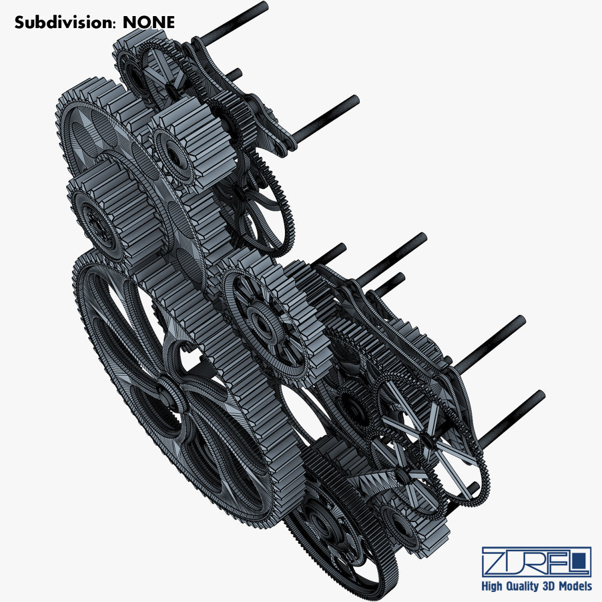 Gear mechanism v 1 3D model_37