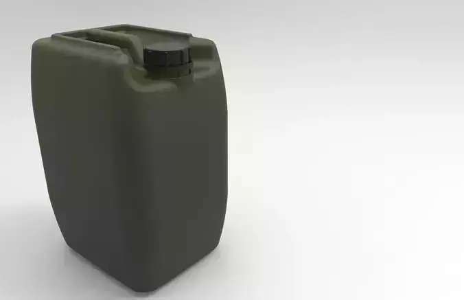 20L HDPE bottles 3D model
