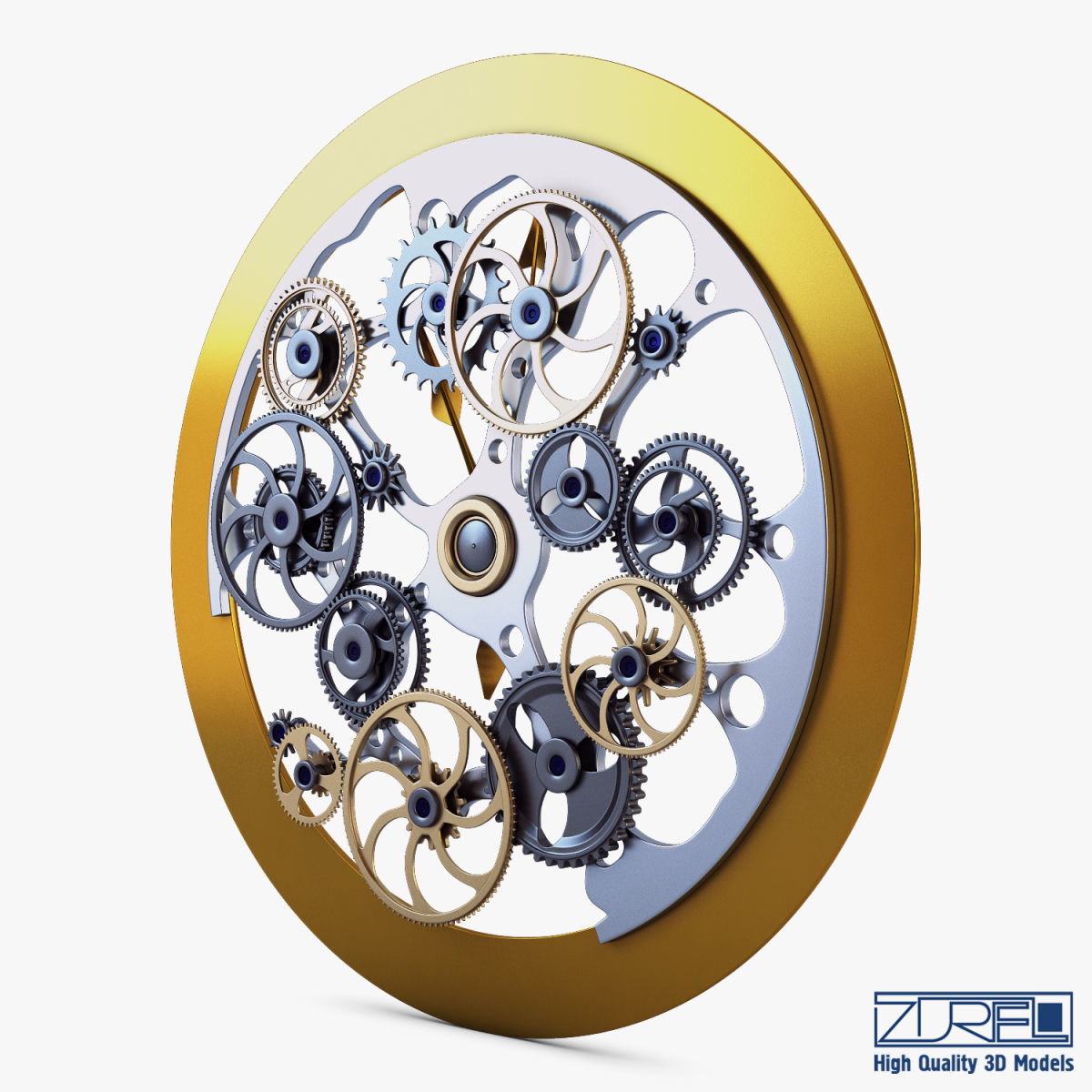 Clock mechanism v 1 3D model_3