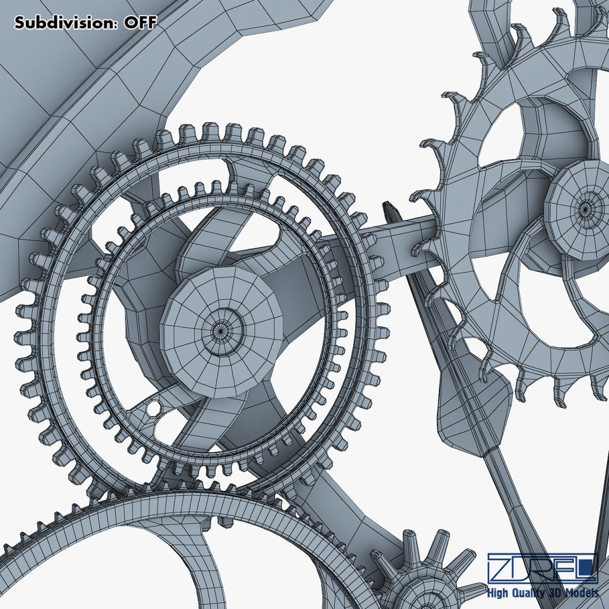 Clock mechanism v 1 3D model_42