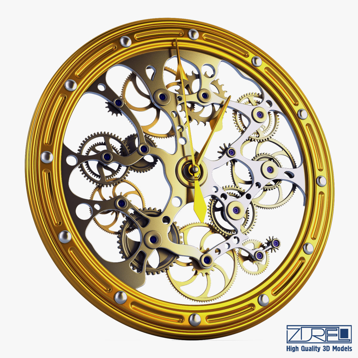 Clock mechanism v 1 3D model_6