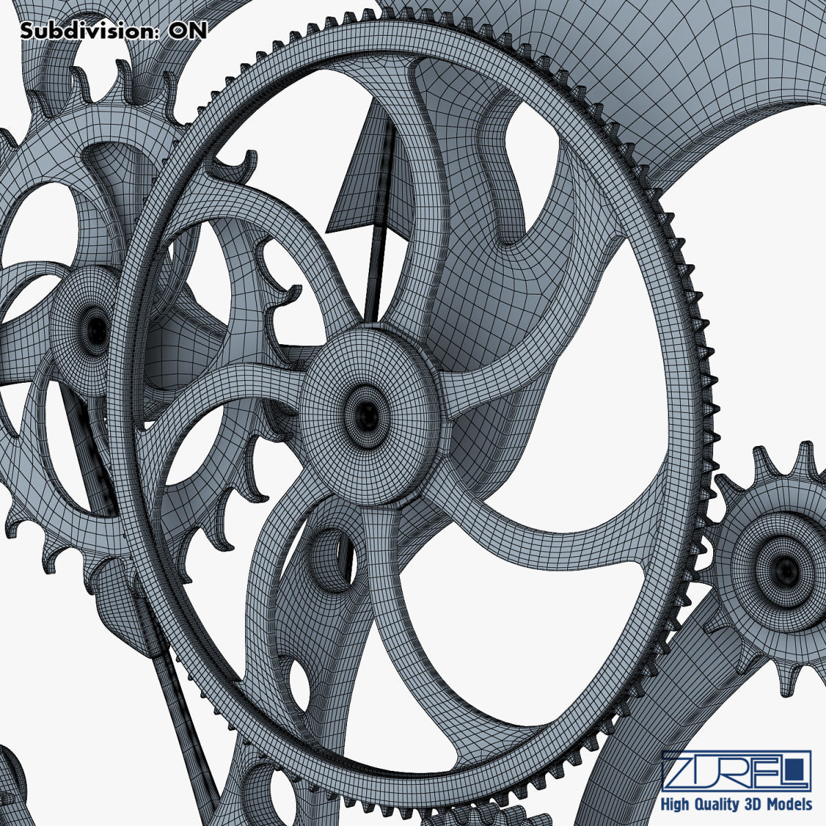 Clock mechanism v 1 3D model_39