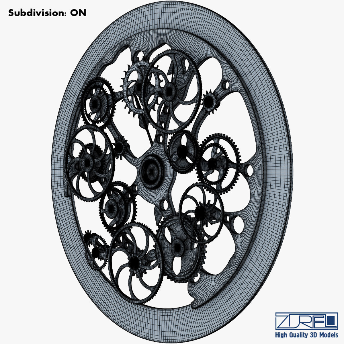 Clock mechanism v 1 3D model_27