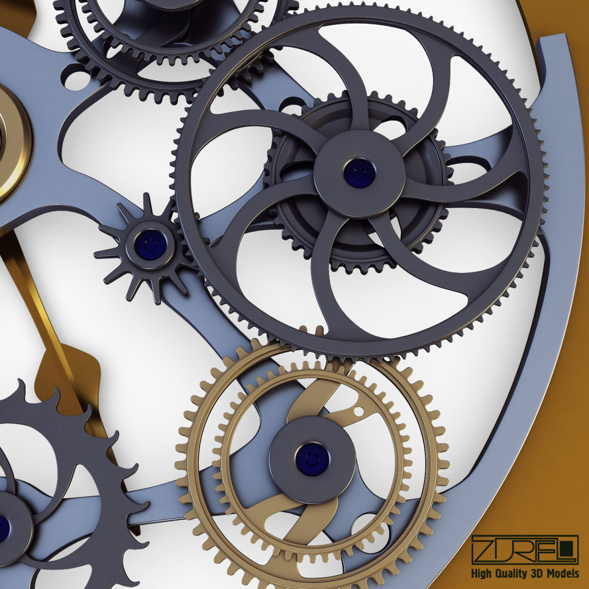Clock mechanism v 1 3D model_19