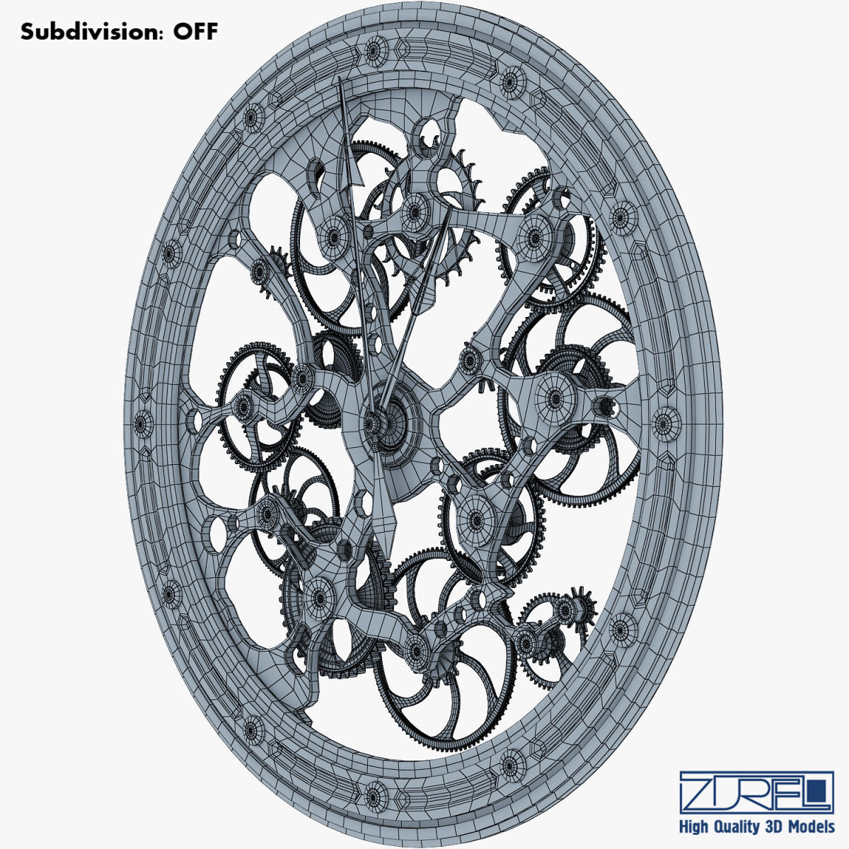 Clock mechanism v 1 3D model_26