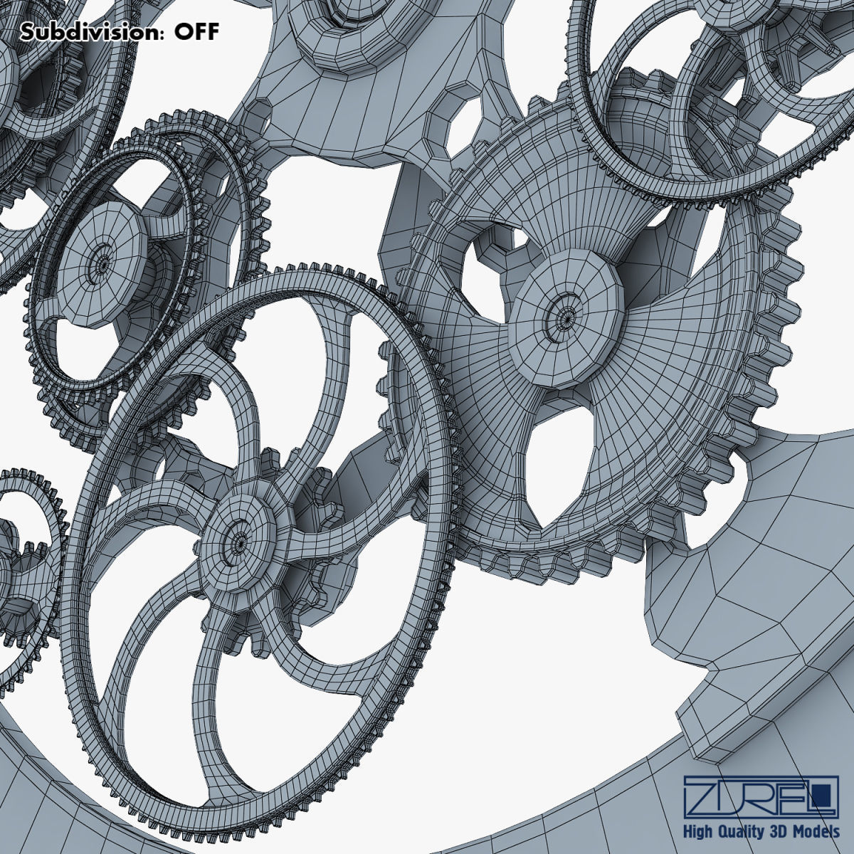 Clock mechanism v 1 3D model_44