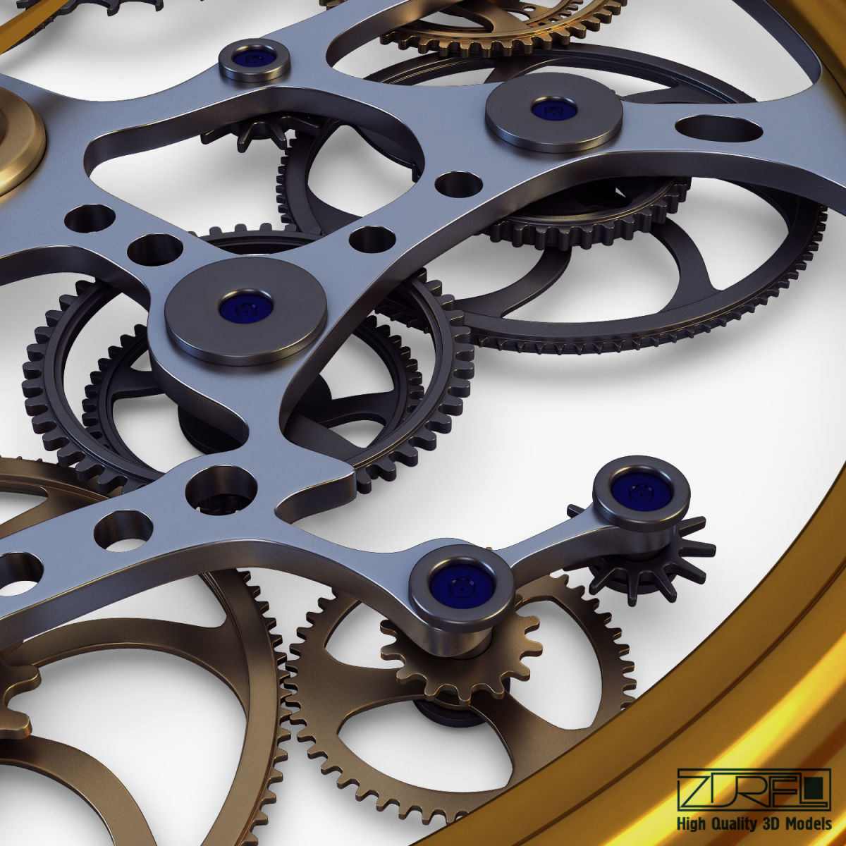 Clock mechanism v 1 3D model_15