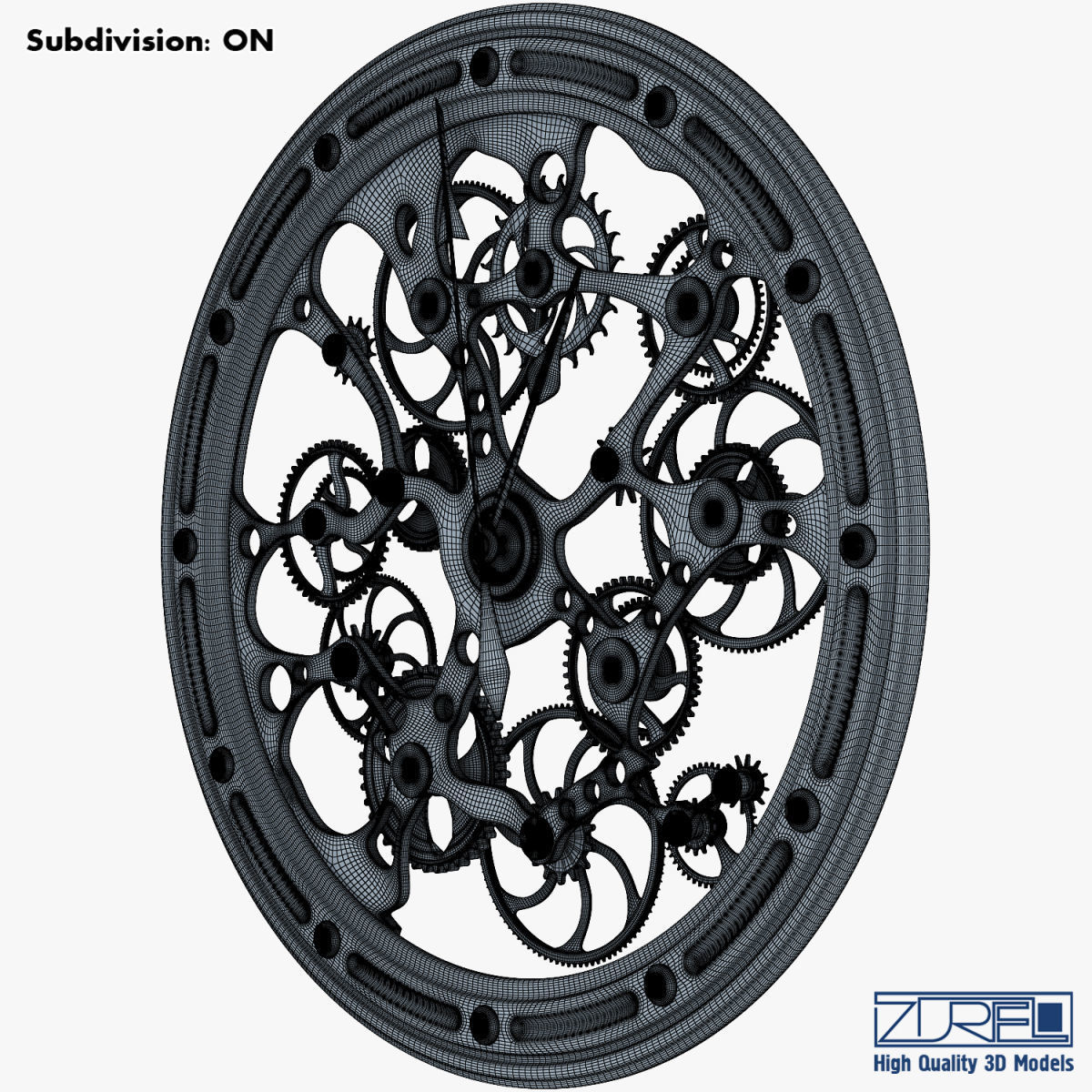 Clock mechanism v 1 3D model_25