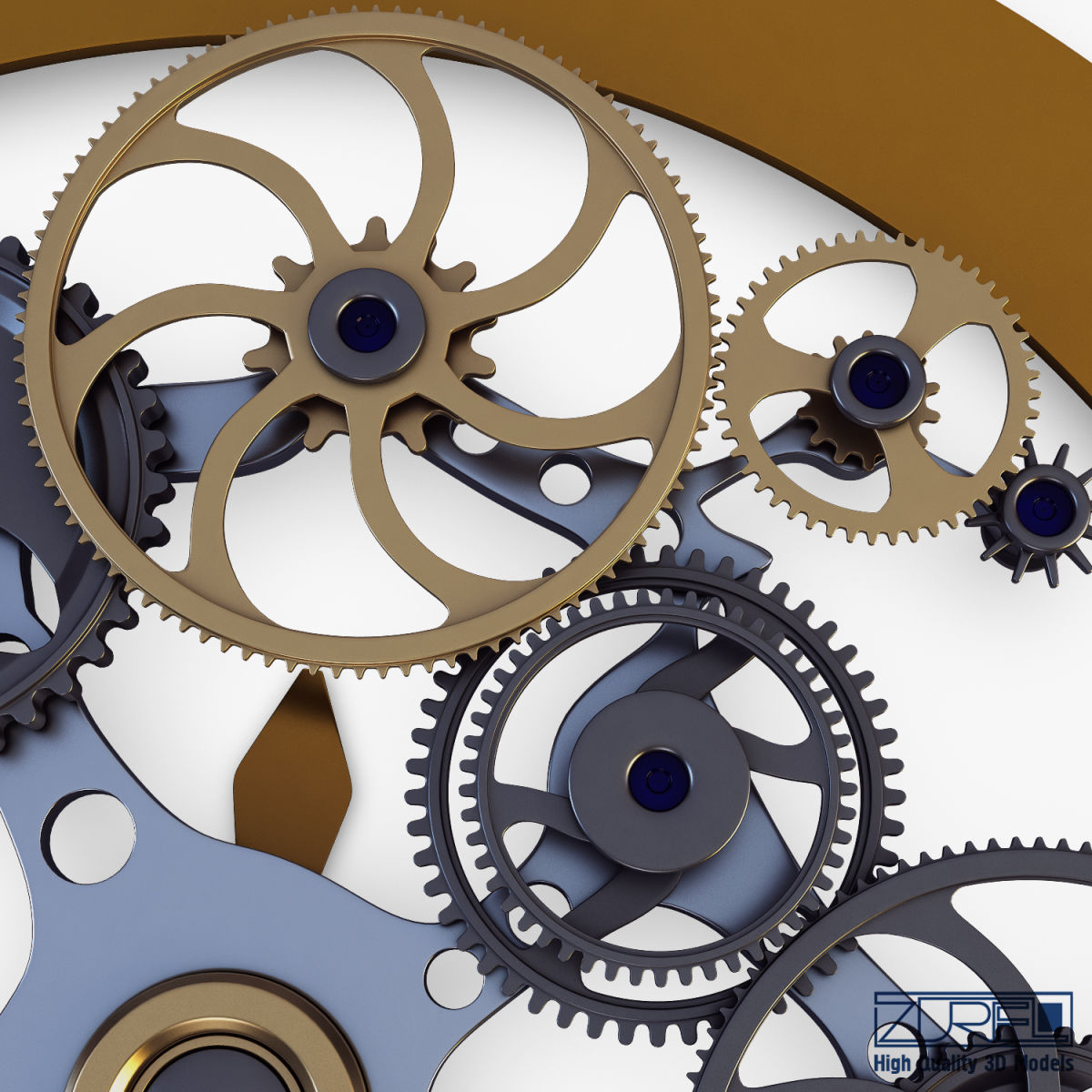 Clock mechanism v 1 3D model_17