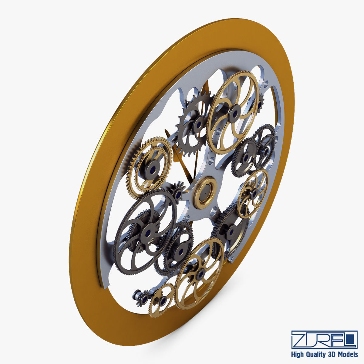 Clock mechanism v 1 3D model_5