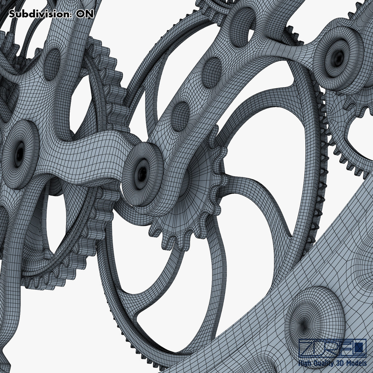 Clock mechanism v 1 3D model_37