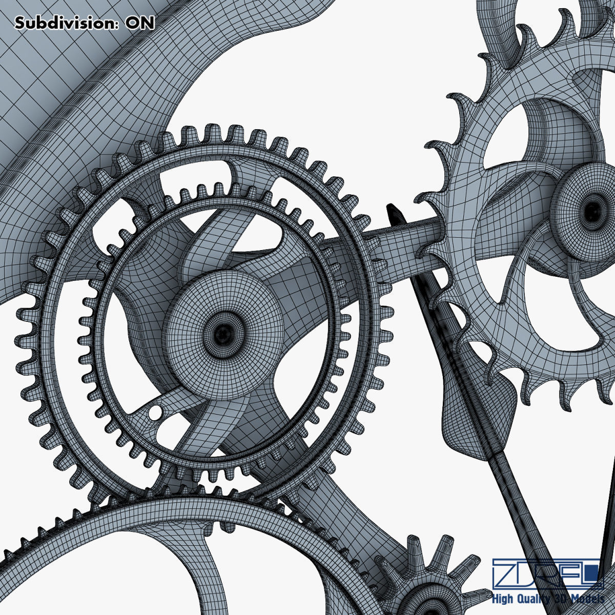 Clock mechanism v 1 3D model_41