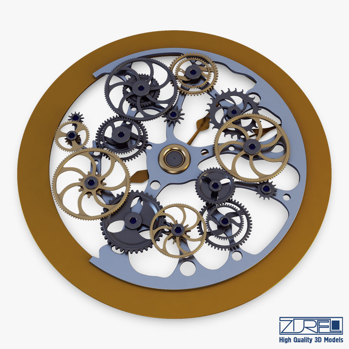 Clock mechanism v 1 3D model_12