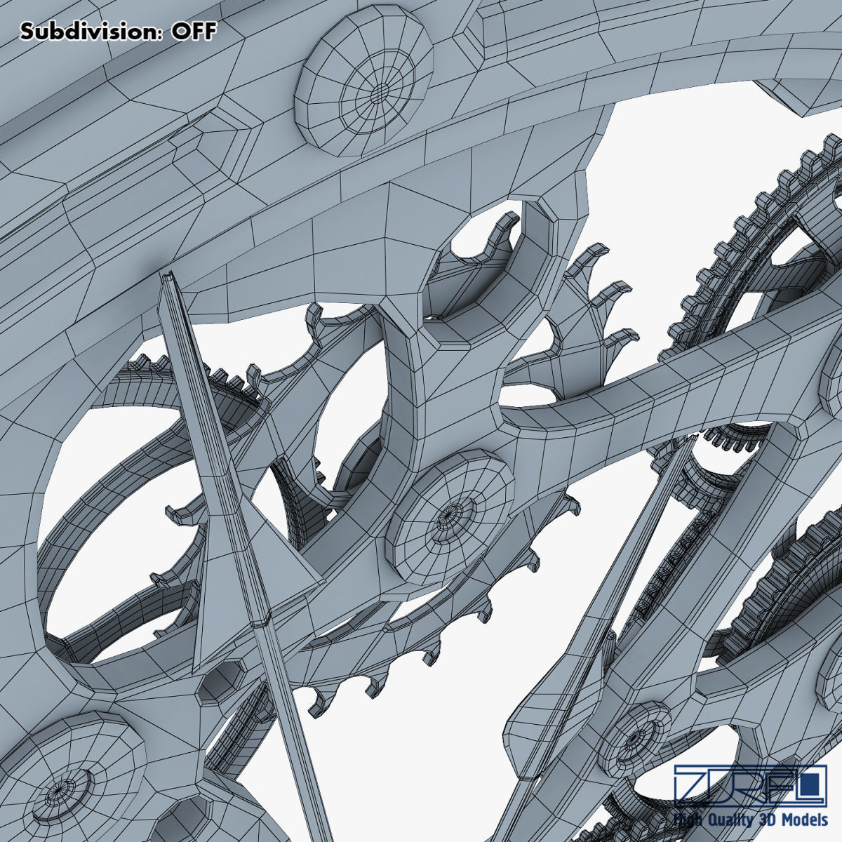 Clock mechanism v 1 3D model_34