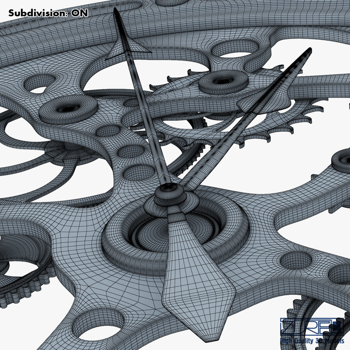 Clock mechanism v 1 3D model_35