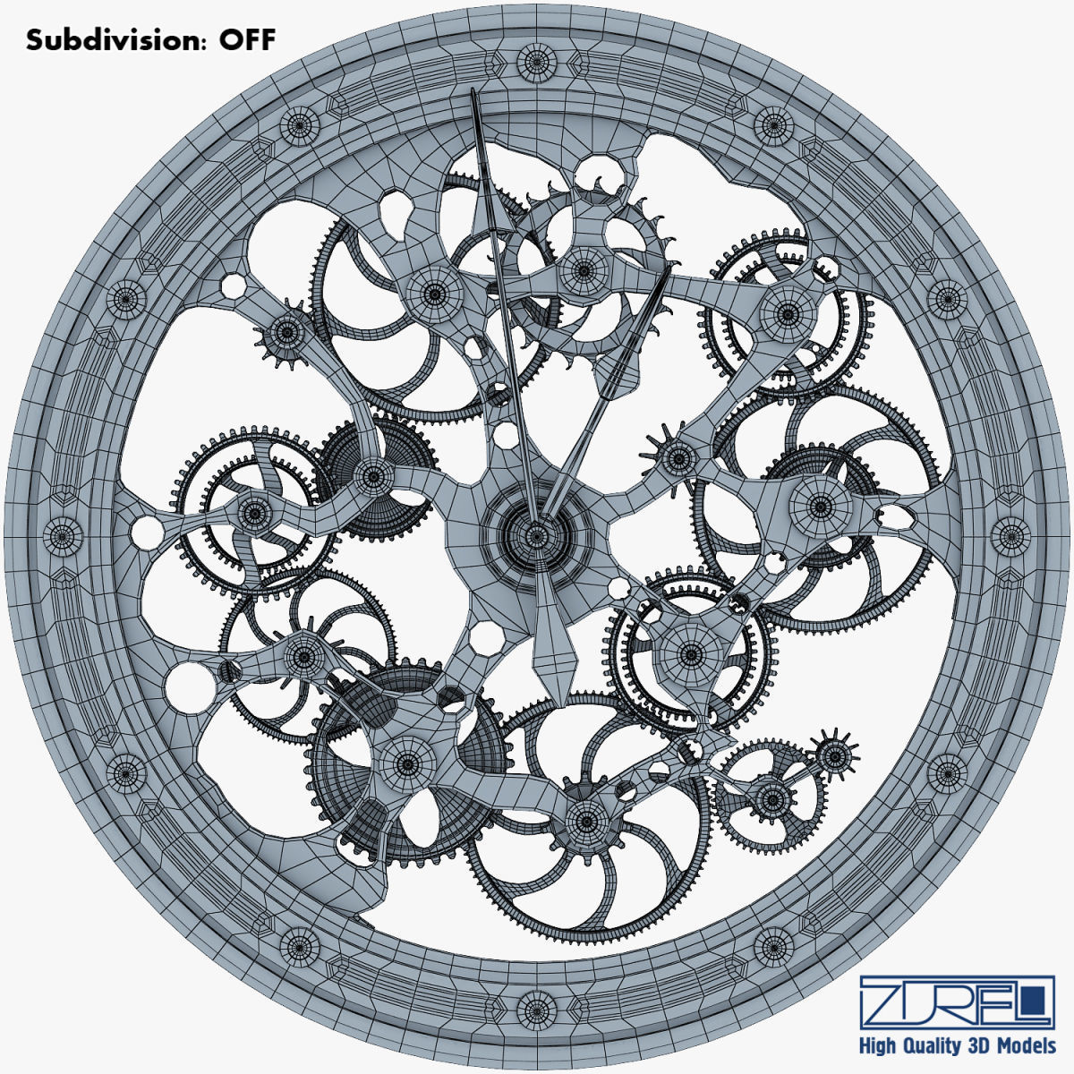 Clock mechanism v 1 3D model_22