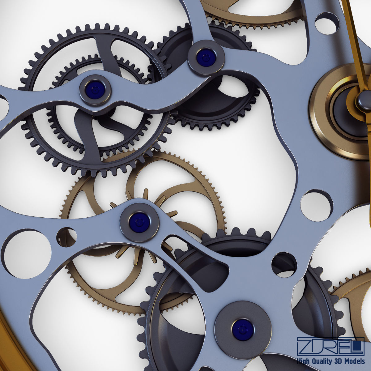 Clock mechanism v 1 3D model_14