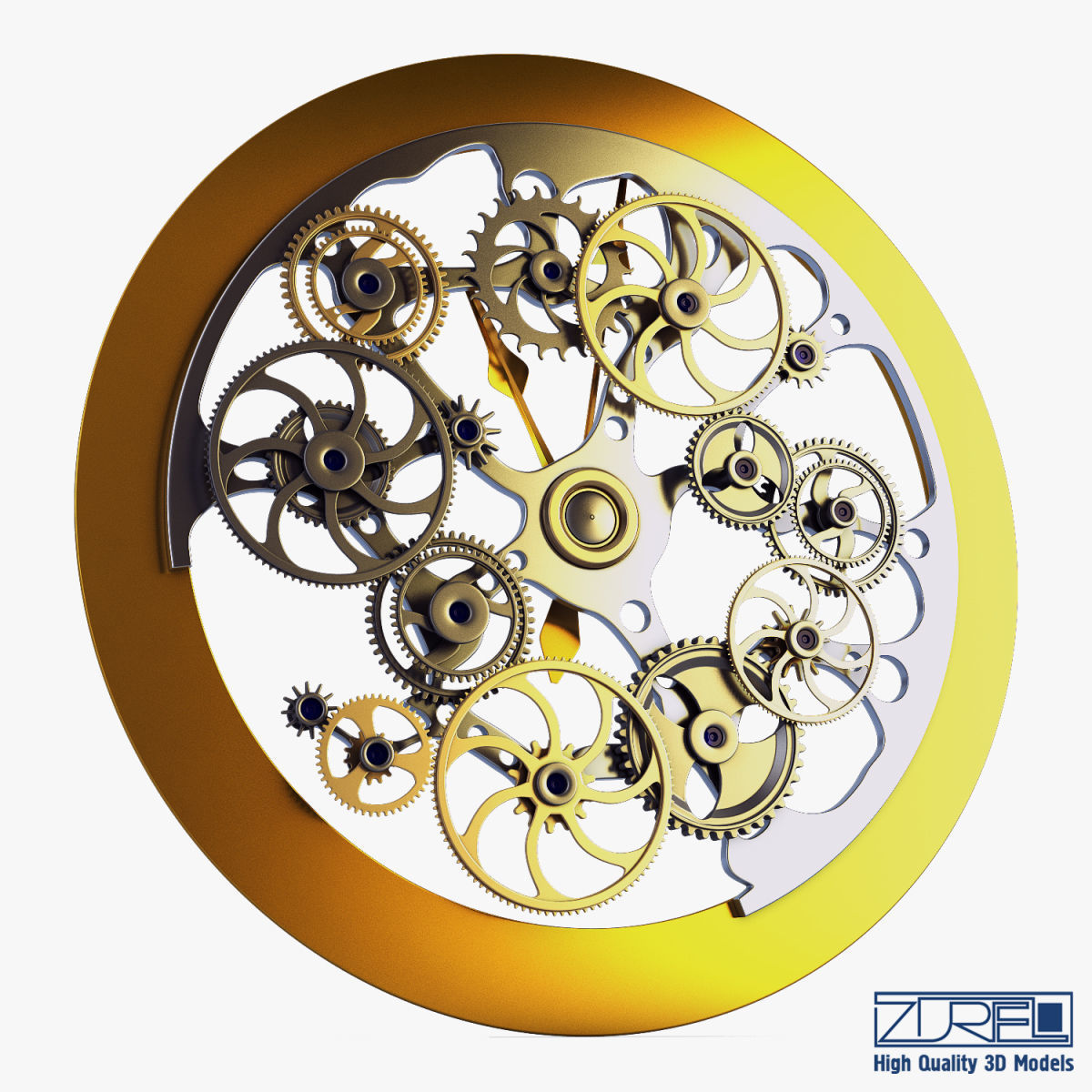 Clock mechanism v 1 3D model_7