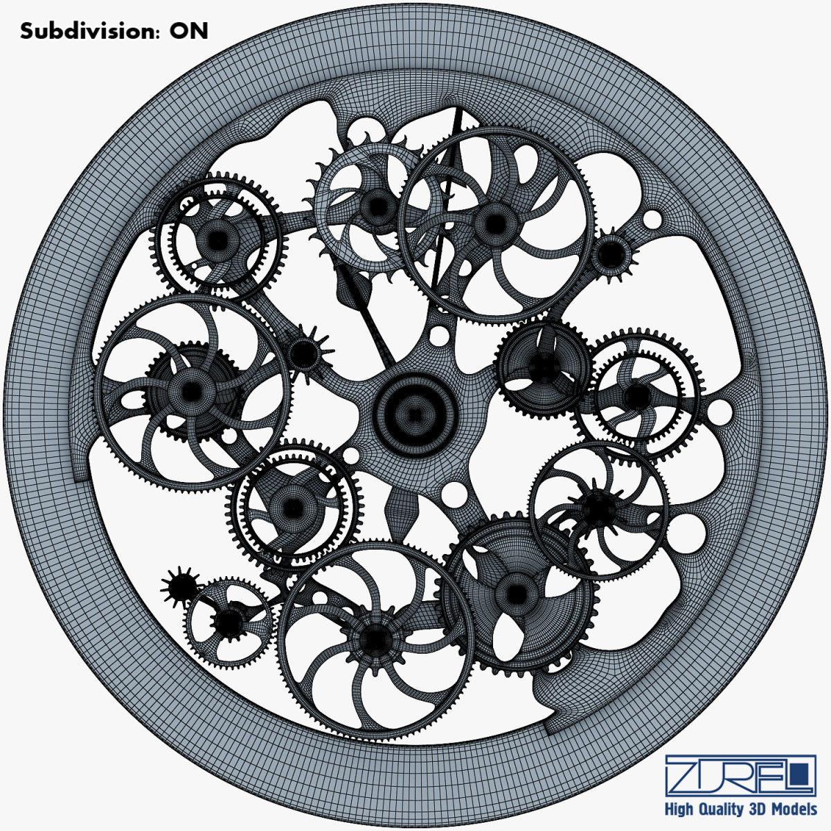 Clock mechanism v 1 3D model_23