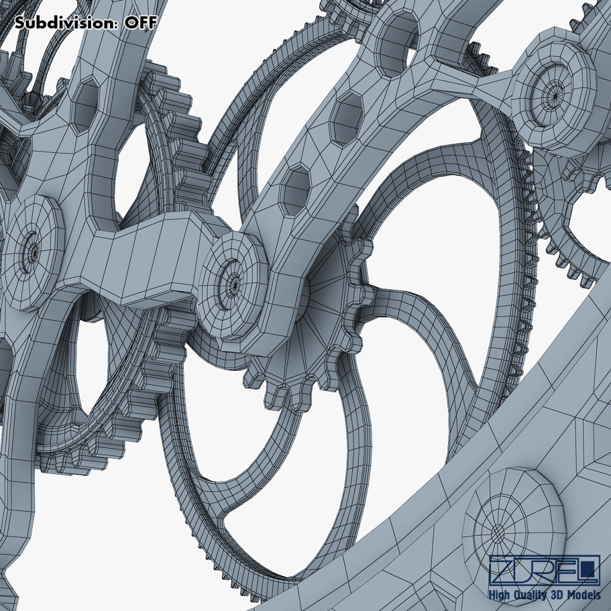 Clock mechanism v 1 3D model_38