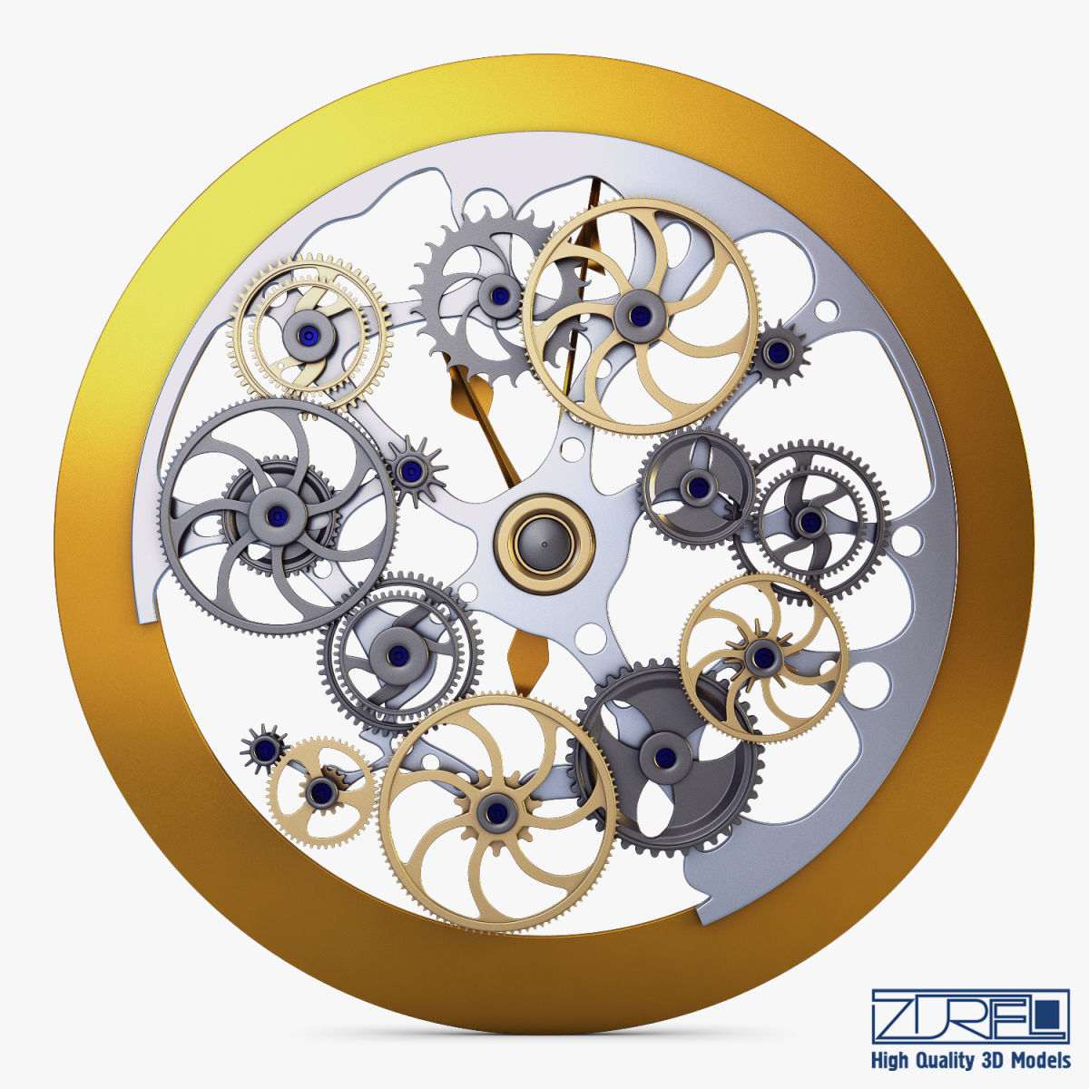 Clock mechanism v 1 3D model_1