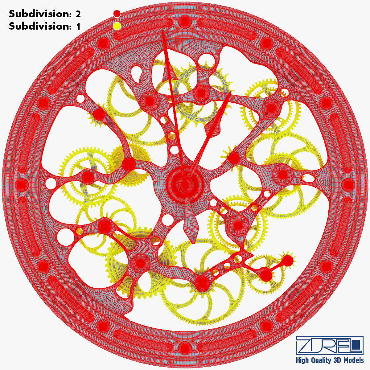 Clock mechanism v 1 3D model_45