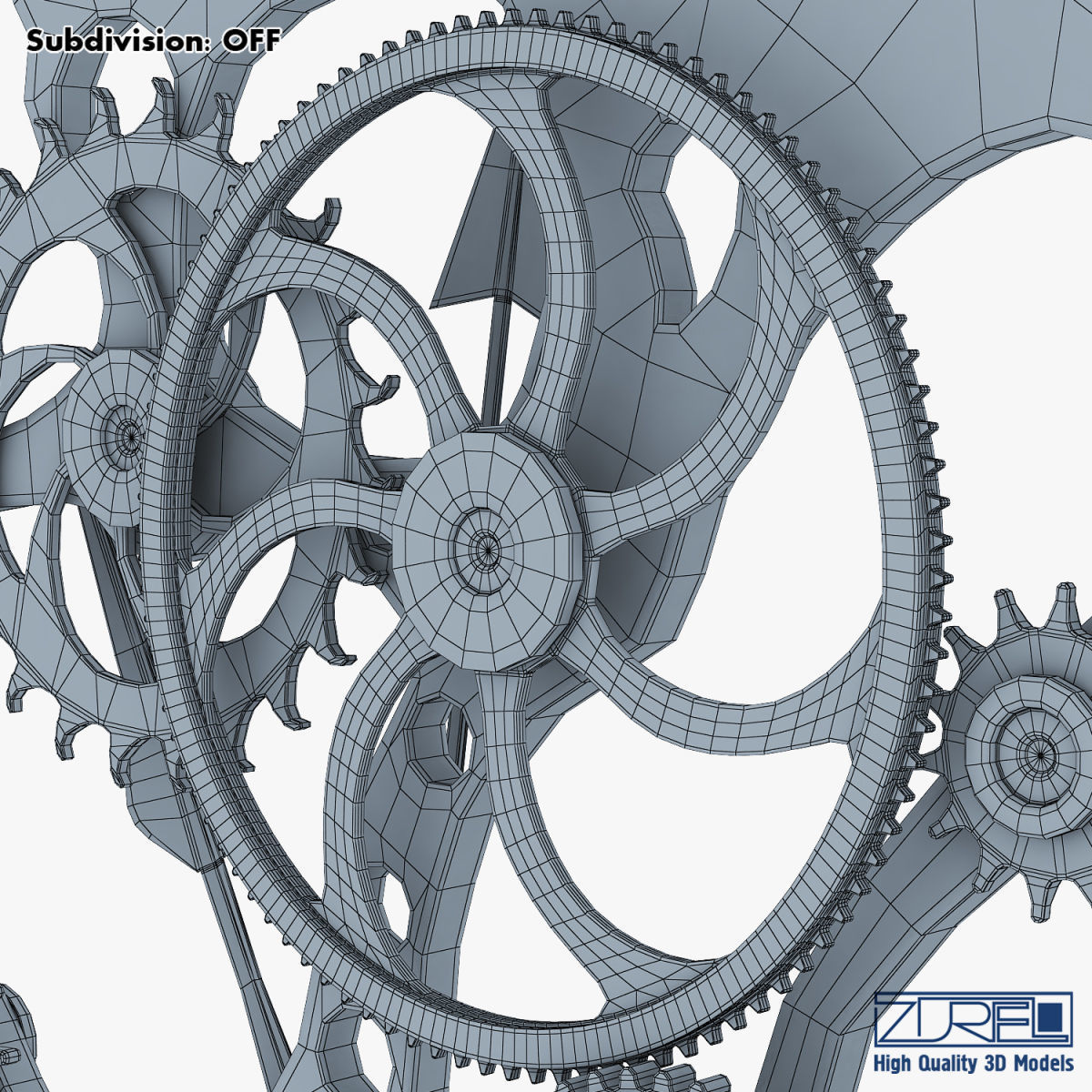 Clock mechanism v 1 3D model_40