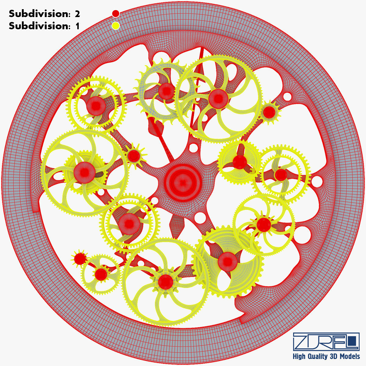 Clock mechanism v 1 3D model_46