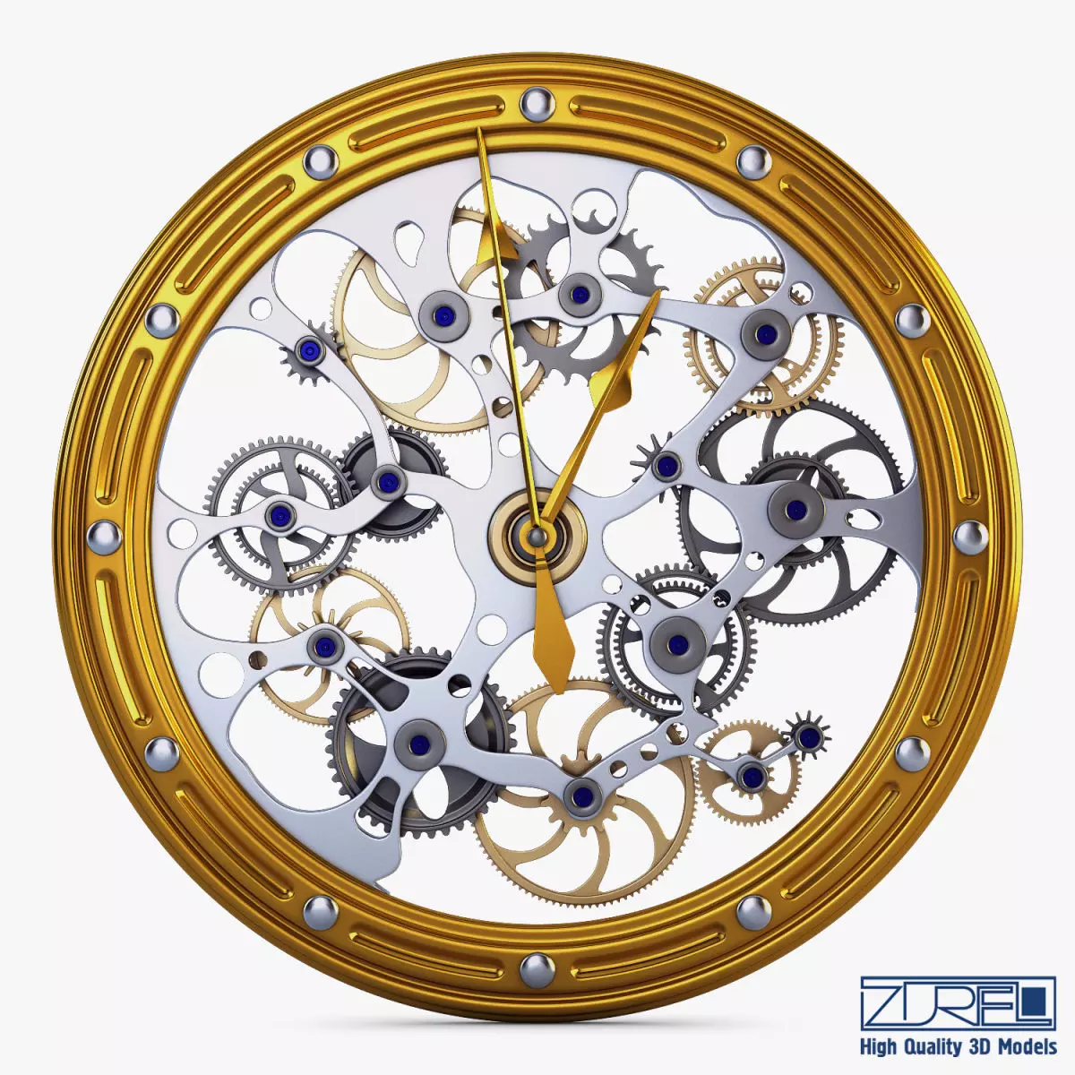 Clock mechanism v 1 3D model_0