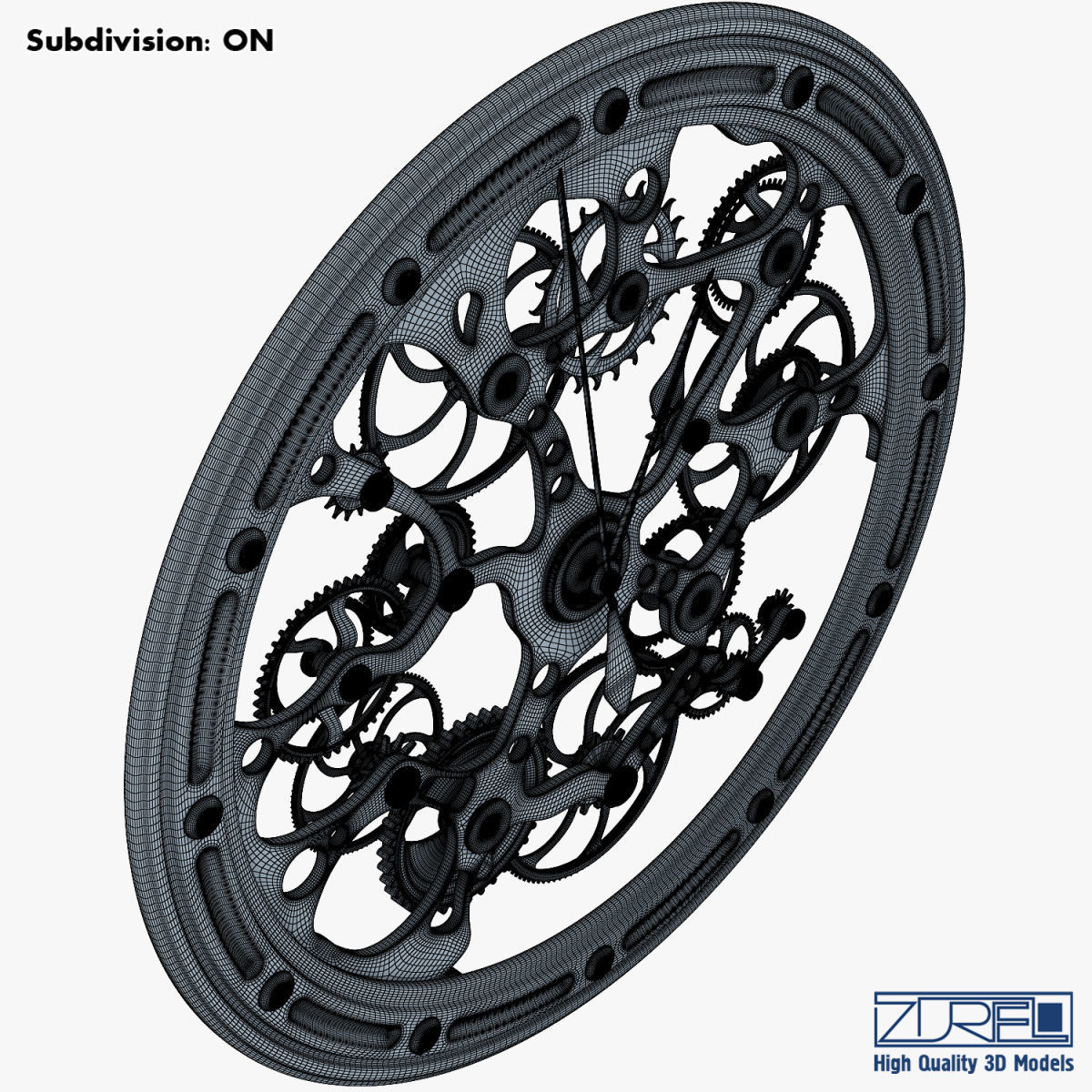 Clock mechanism v 1 3D model_29