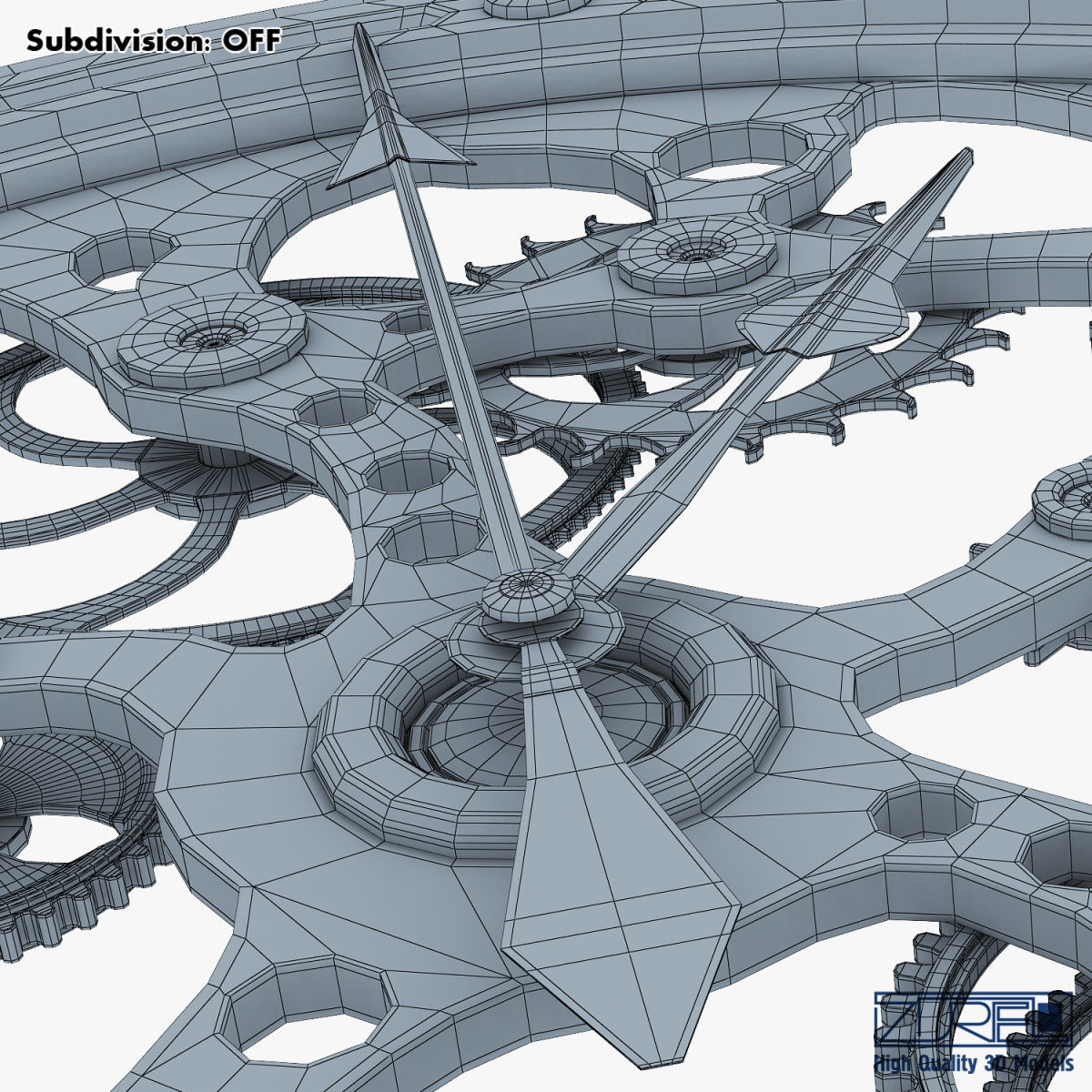 Clock mechanism v 1 3D model_36