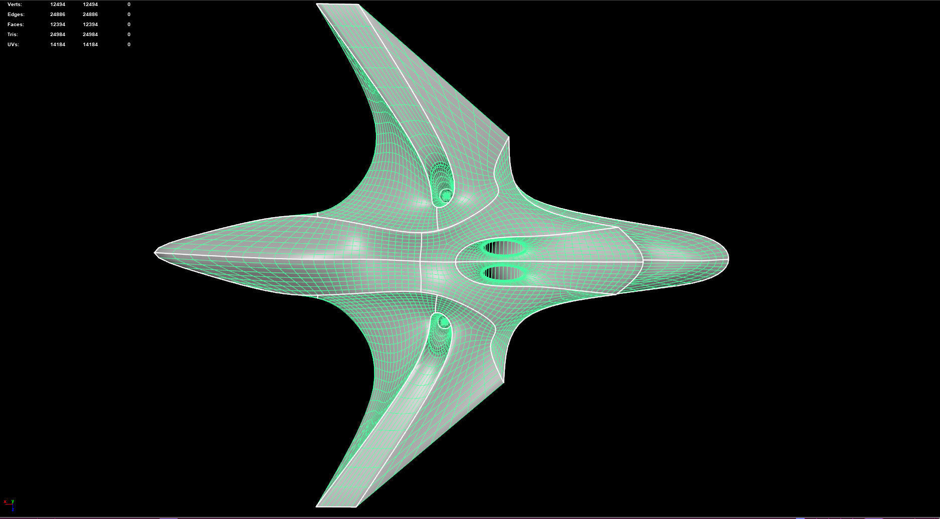 Spacecraft - PBR Game-Ready futuristic jet flying in sky Low-poly 3D model_14