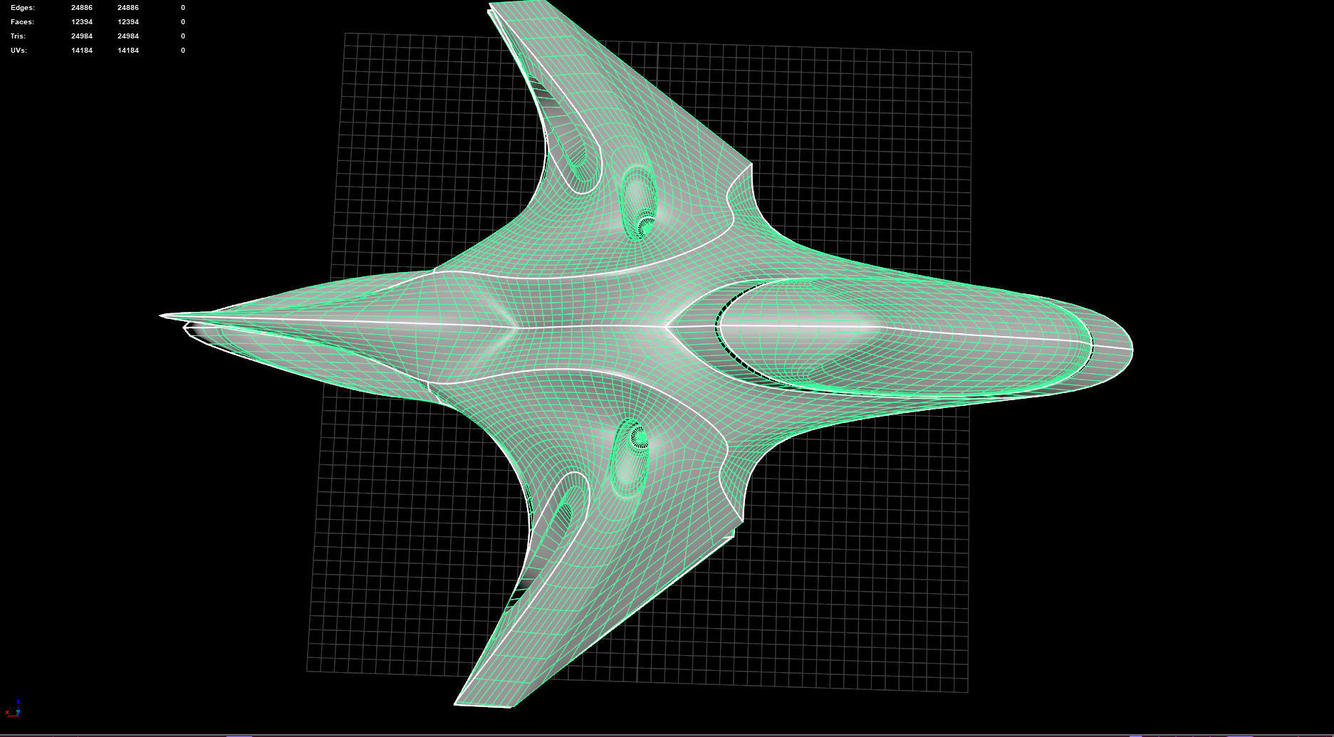 Spacecraft - PBR Game-Ready futuristic jet flying in sky Low-poly 3D model_12