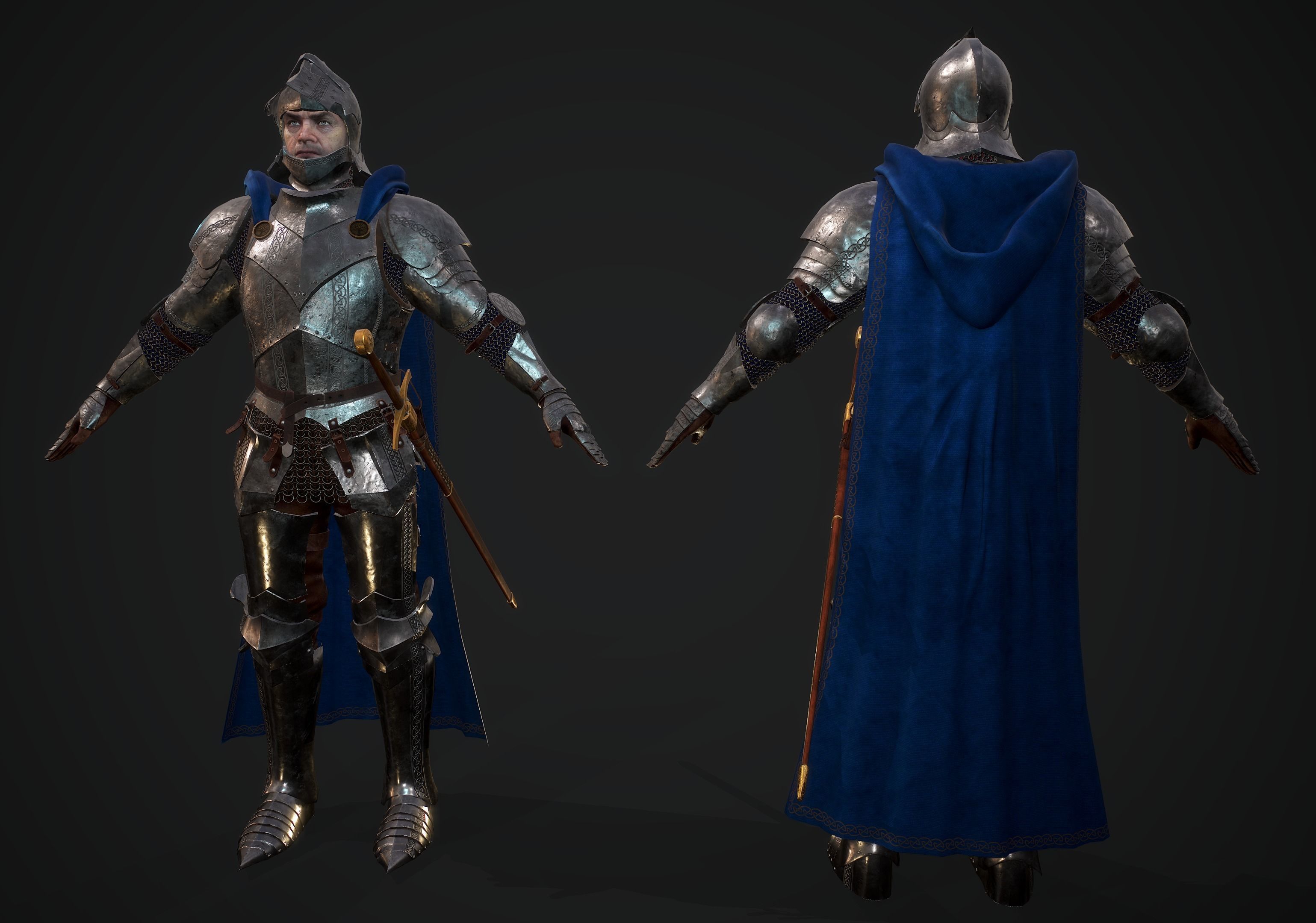 Knight 3D model_9