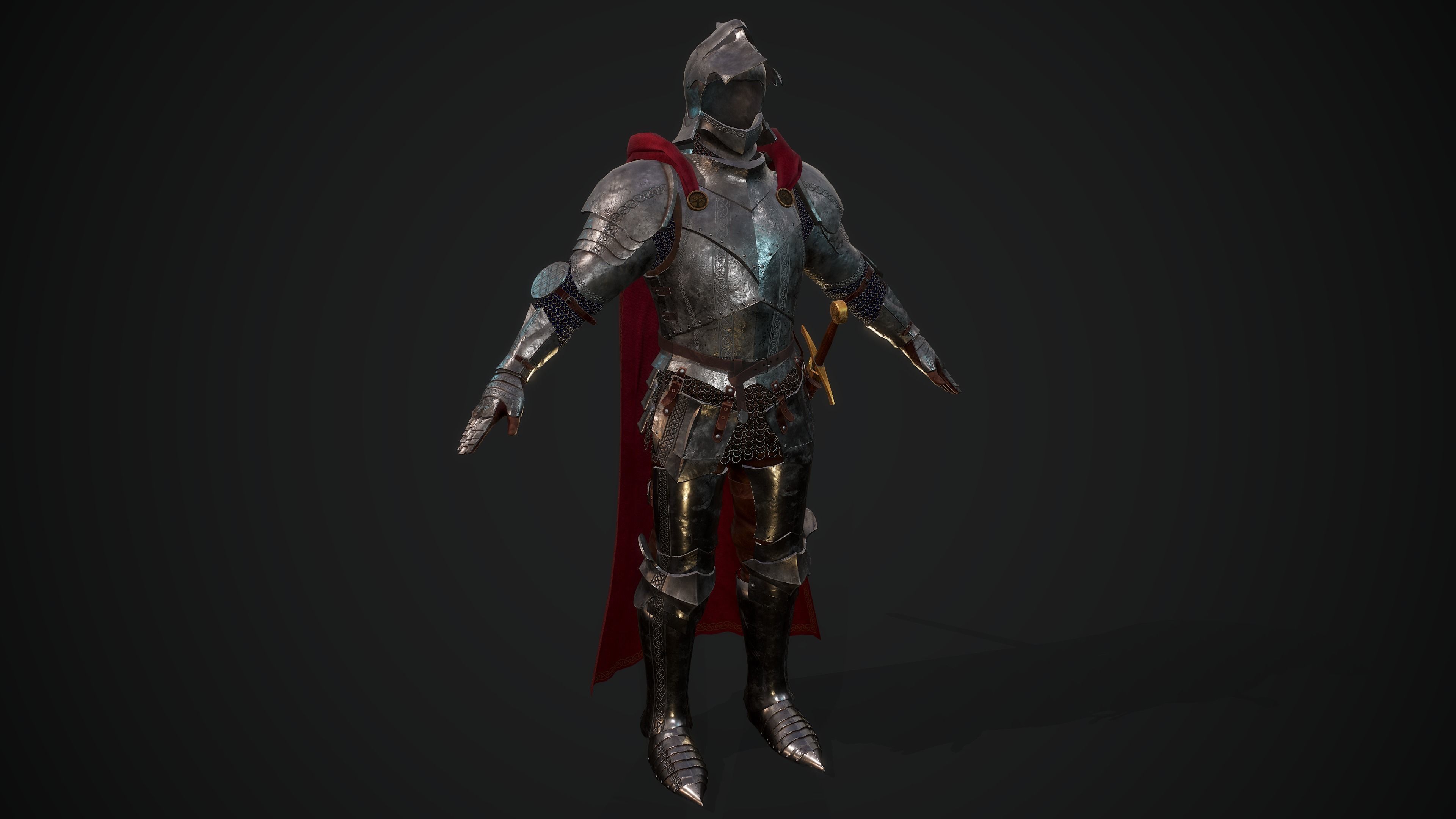 Knight 3D model_2