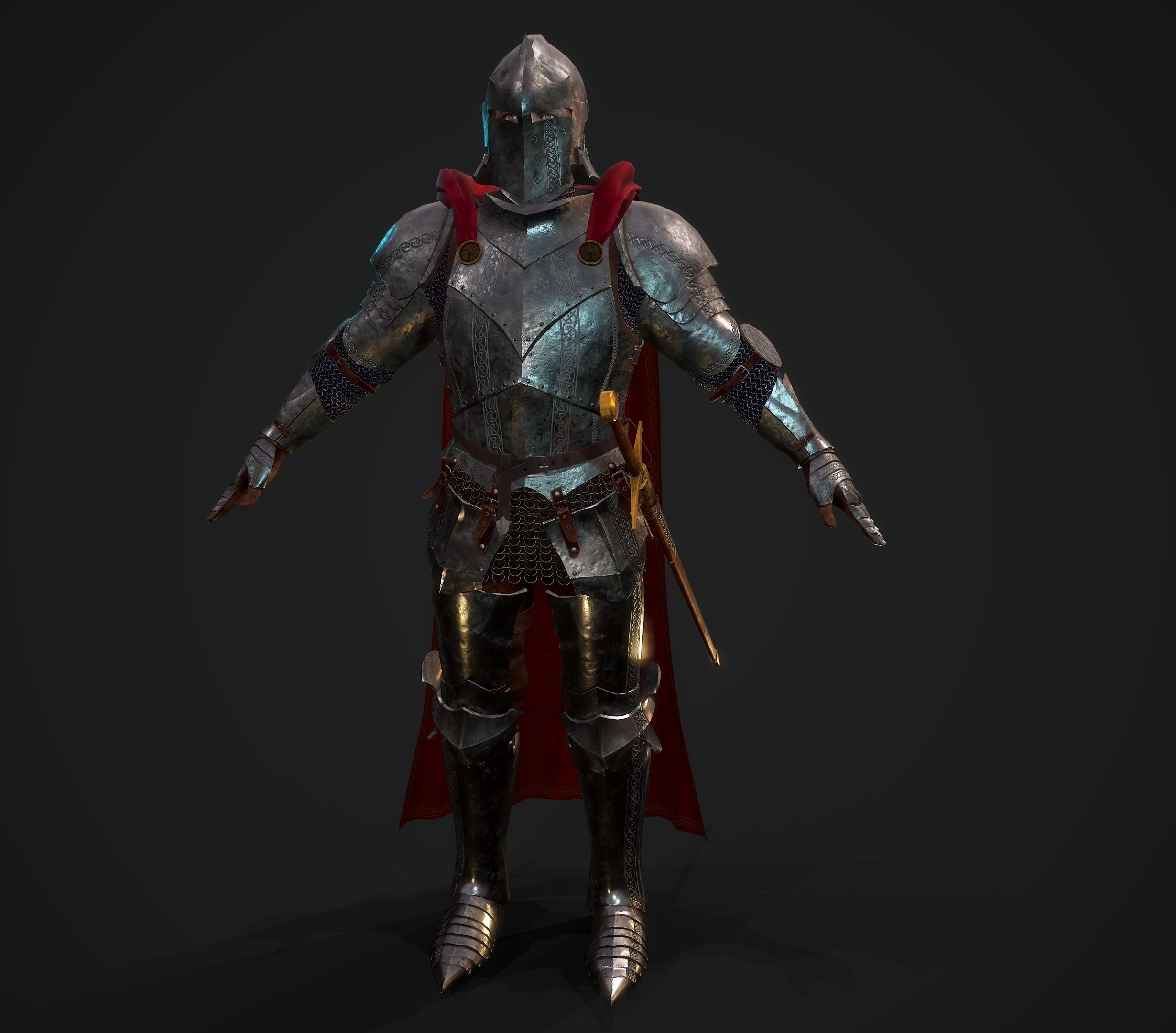 Knight 3D model_1