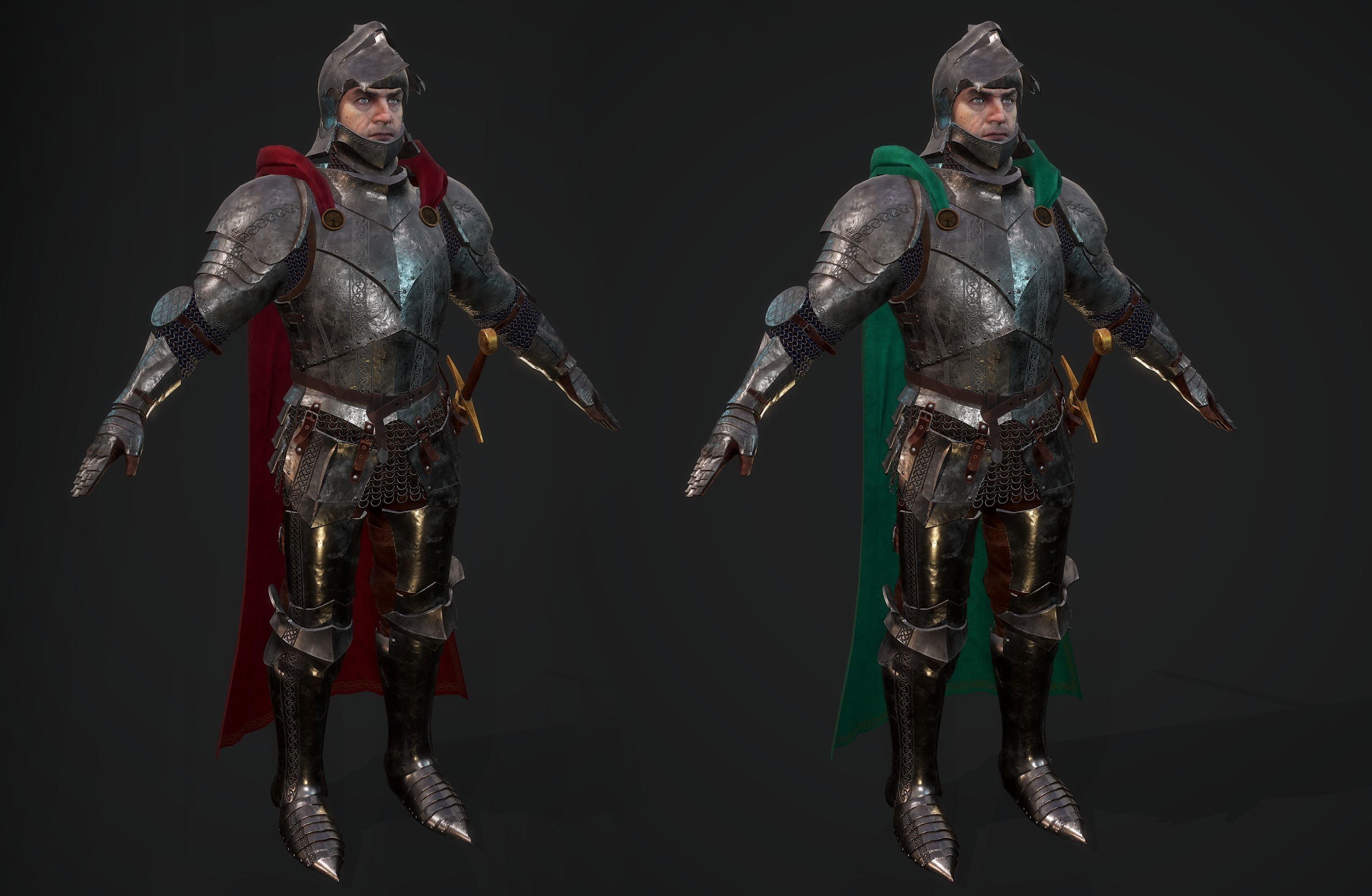Knight 3D model_3