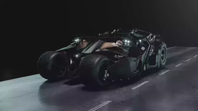 Batmobile Tumbler 3D model 3D model