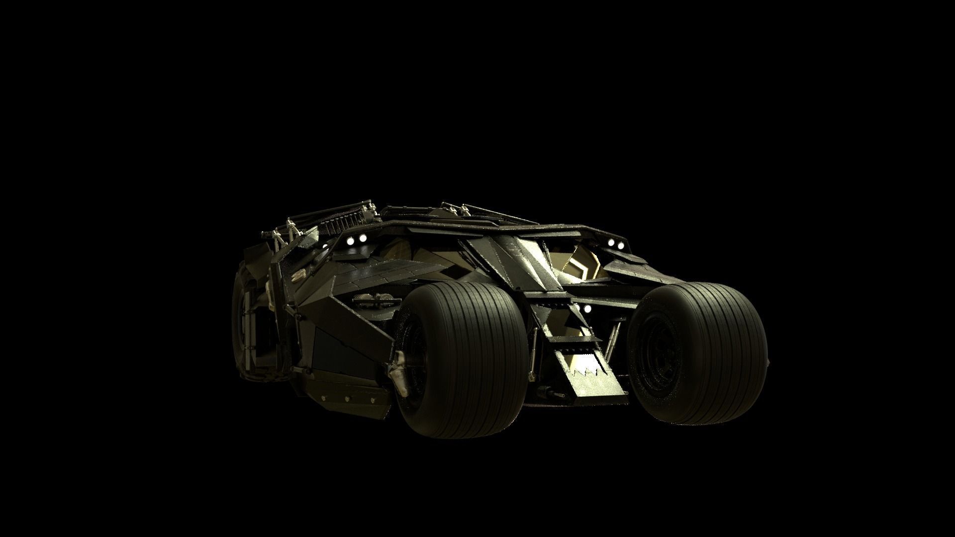Batmobile Tumbler 3D model 3D model_2
