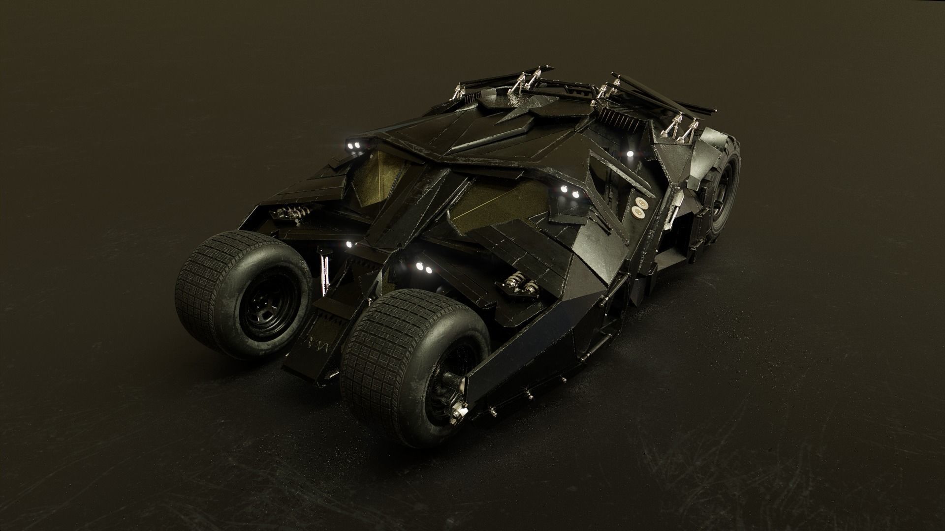 Batmobile Tumbler 3D model 3D model_1