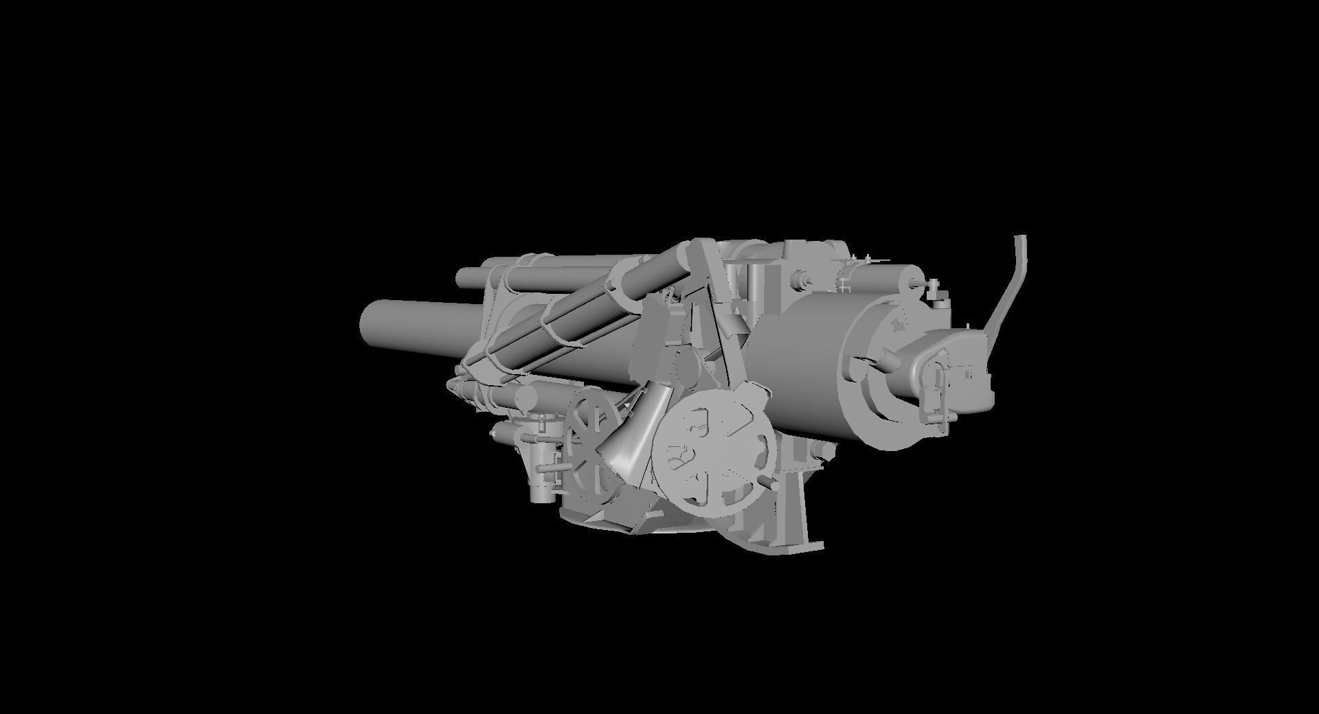 M41 HMC Turret Low-poly 3D model_2