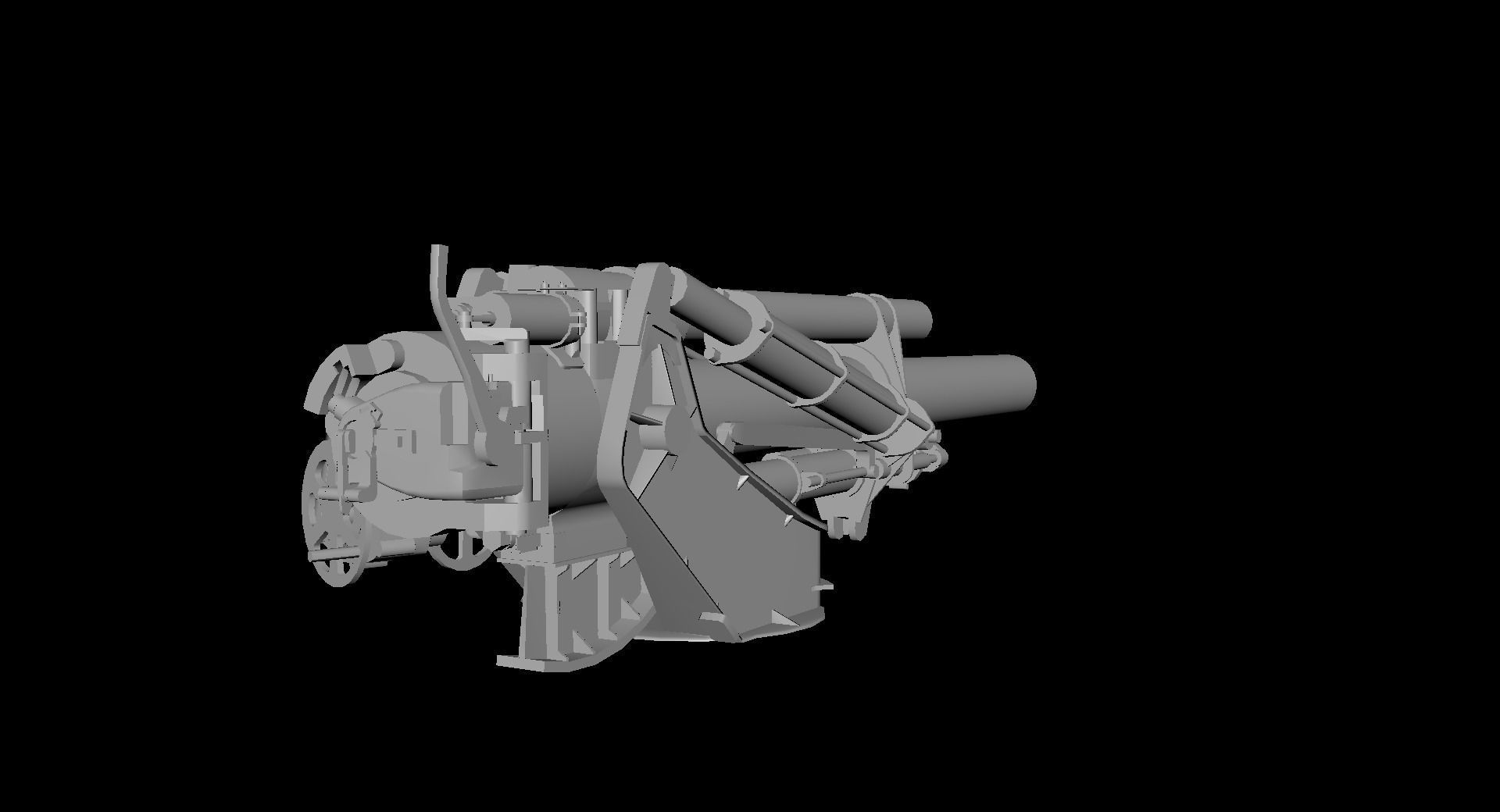 M41 HMC Turret Low-poly 3D model_3