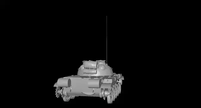 Ch16 WZ131 Tank Low-poly 3D model