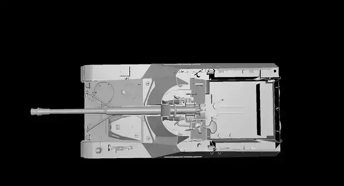 G40 Nashorn Tank Low-poly 3D model